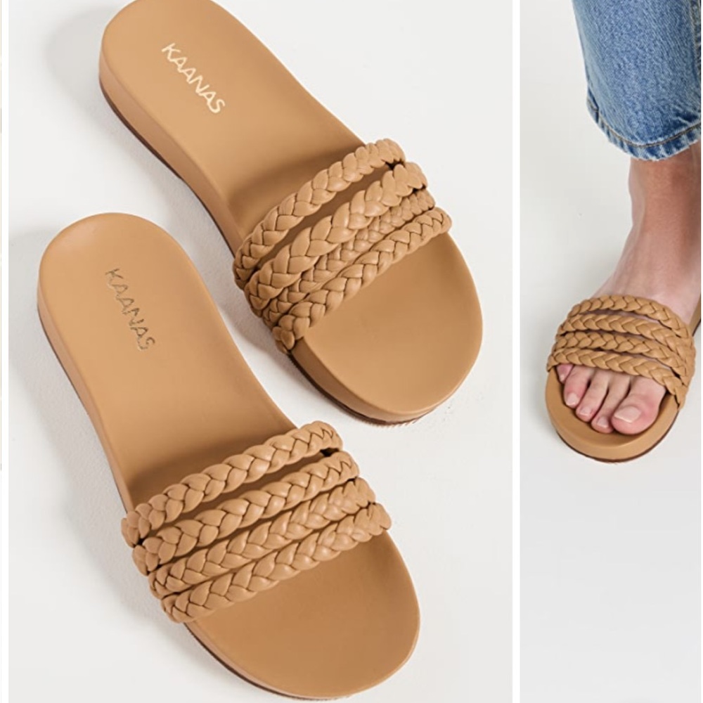 Worn Once Kaanas Ares Pool Slides - image 1